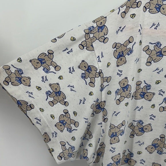 VTG Laura Tyler Cozy Gray and Blue Night Gown for Relaxing Nights Sz Large - Picture 5 of 12